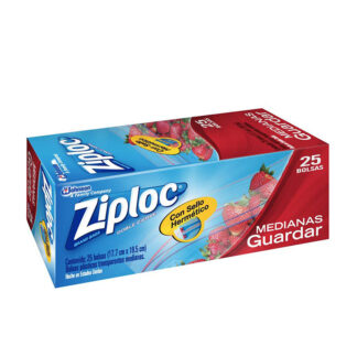 Bolsas Ziploc Almacenamiento Medida De Cierre 25 Unidades