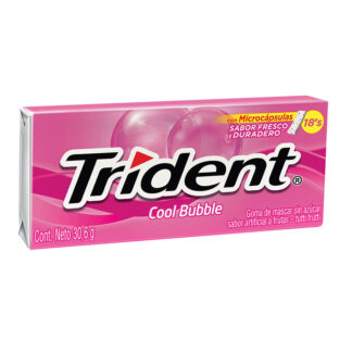 Chicle Trident Evup Cool Bubble 12 Unidades