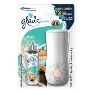 Ambientador Glade Toque Paraiso Azul Unidad