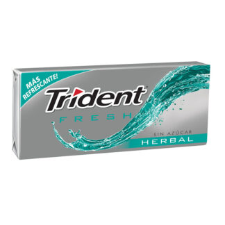 Chicle Trident Evup Fresh Herbal 12 Unidades