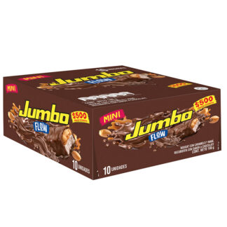 Chocolate Jumbo Flow Leche 18 Gr 10 Unidades
