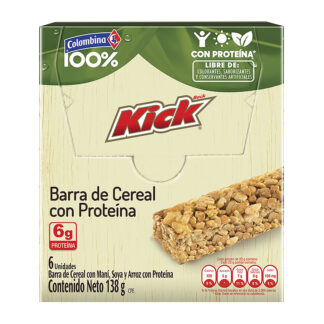 Kick Barra Cereal Proteína 6 Unidades