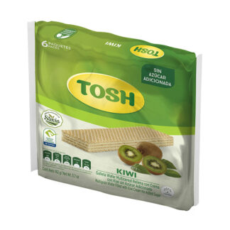 Galleta Tosh Wafer Multicereales Kiwi 6 Unidades