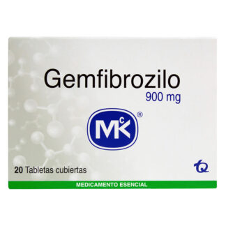 Gemfibrozilo 900 Mg 20 Tabletas Mk