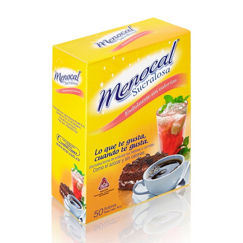 Menecocial Menocal Sucralosa 50 Sobres – Droguería Farma Country