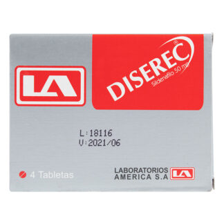 Diserec 50 Mg 4 Tabletas La